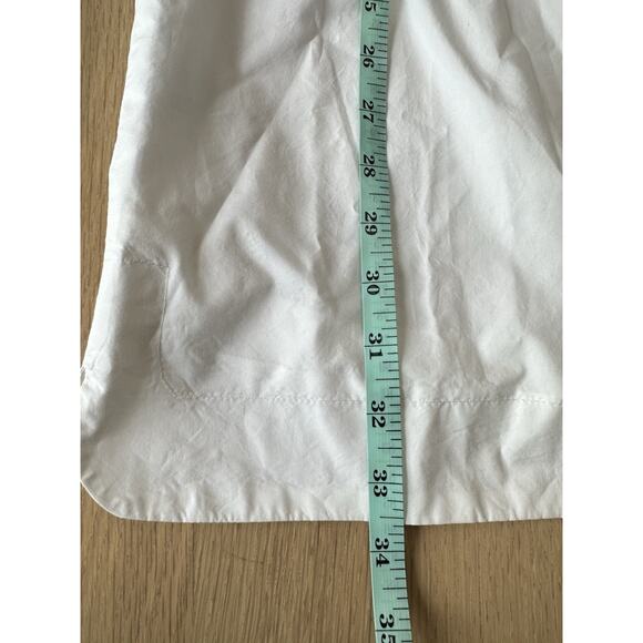 J.CREW Off The Shoulder Poplin Dress White Shift Wedding Vacay Cruise Sz 14 2037 - Picture 6 of 6